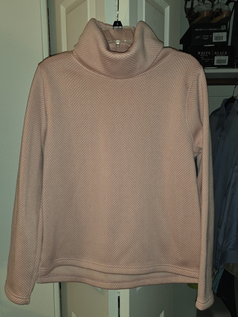 J. Crew Blush Pink Cowl Neck Sweater